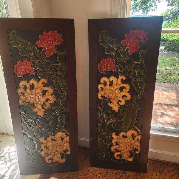 Decorative wood wall panels.