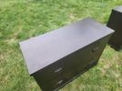 Mocha Brown Lateral Filing Cabinets 1 Pair