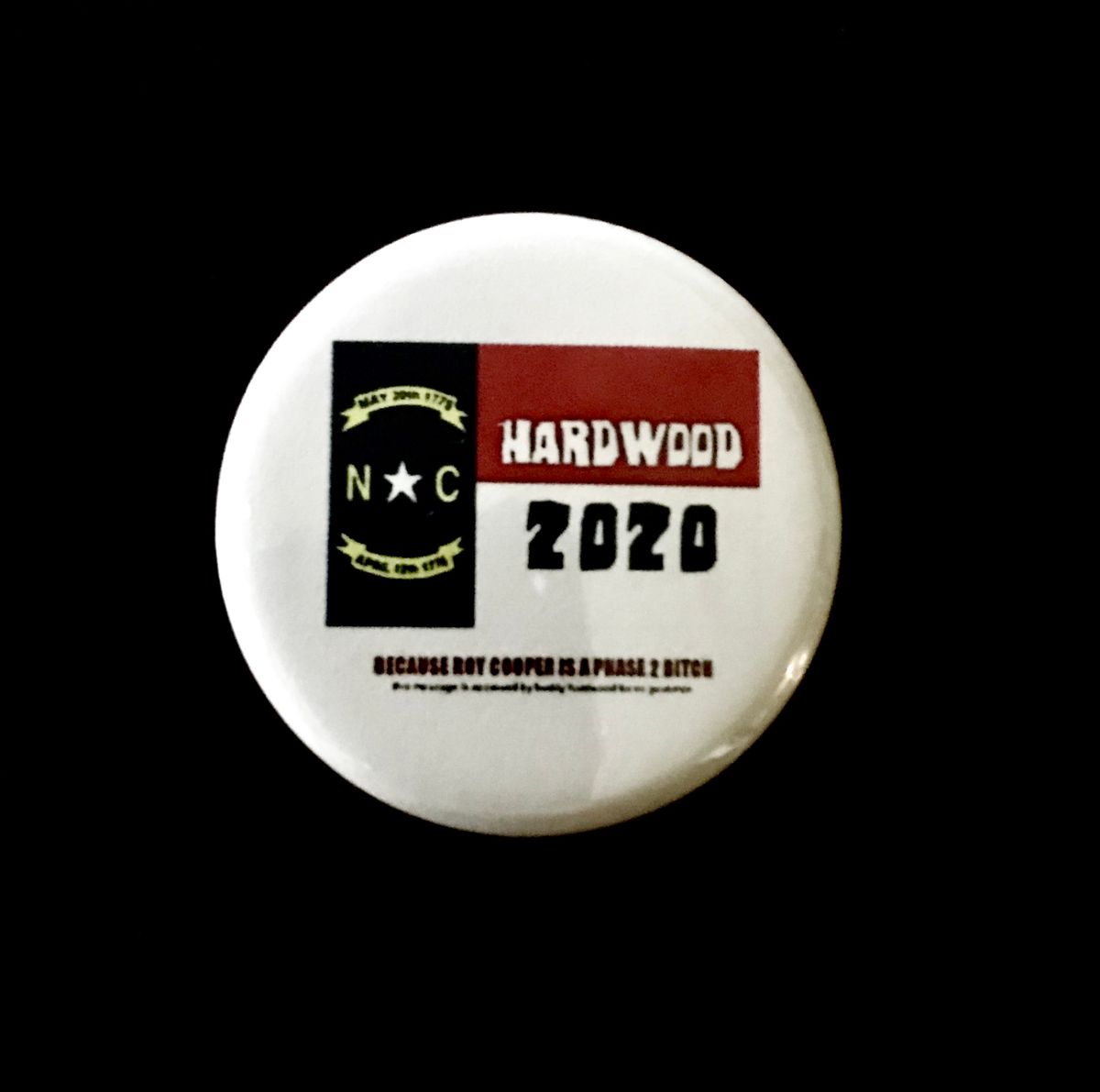 Buddy Hardwood "Cooper is A Phase 2 Bitch" Button
