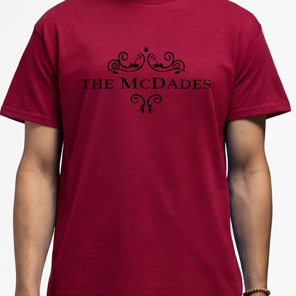McDades Red Shirt with Black logo