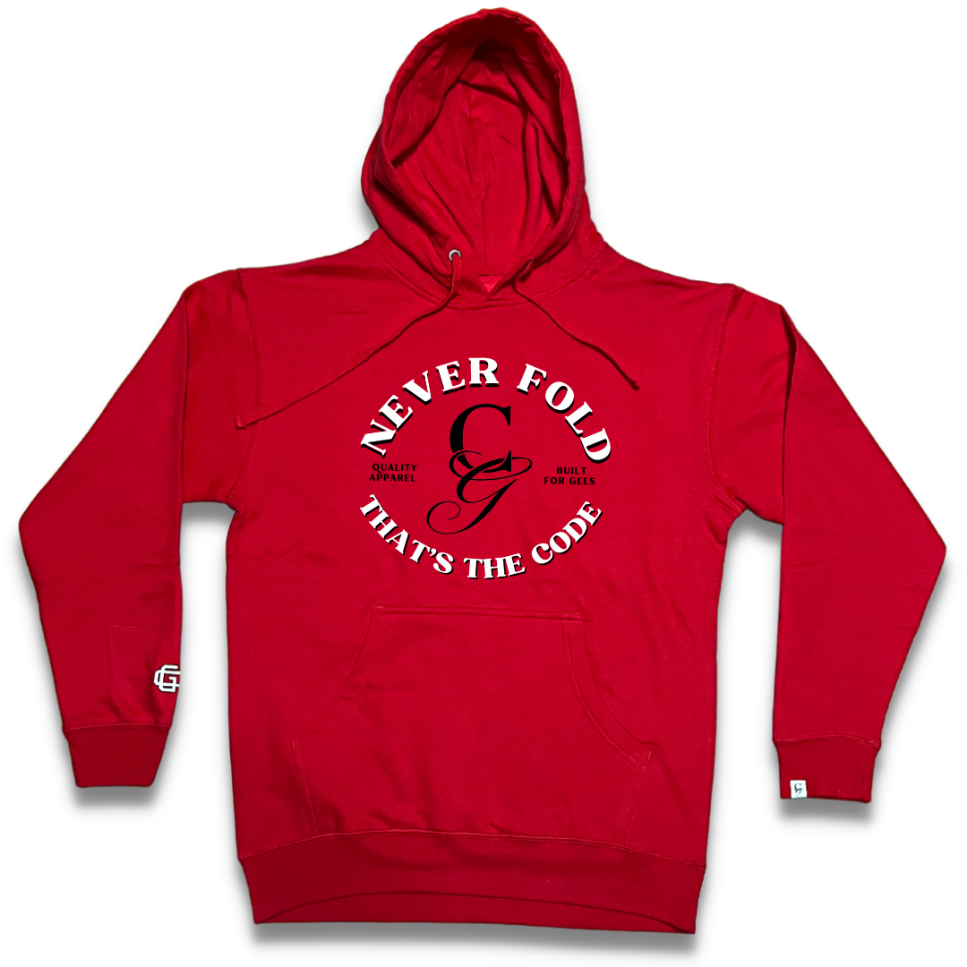 "Never Fold" Midweight Hoody