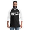 Unisex 3/4 Sleeve Raglan Shirt