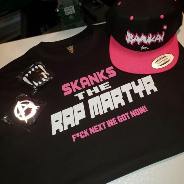 Skanks the Rap Martyr F*ck next We Got Now Tee & Hat Combo