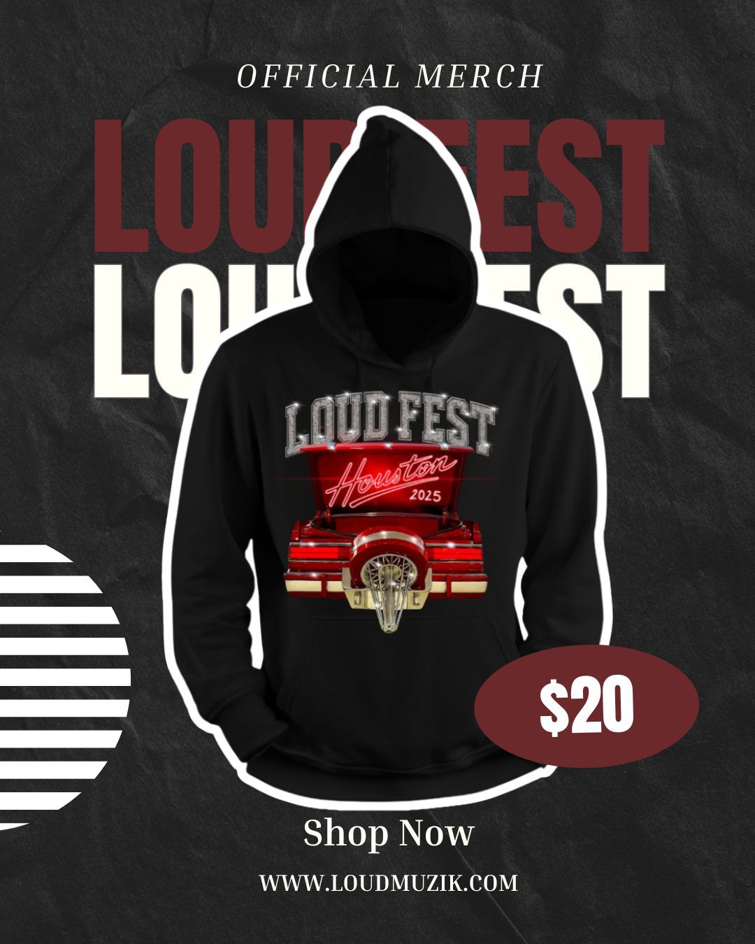 L.O.U.D.FEST “H-Town Classic” Hoodie