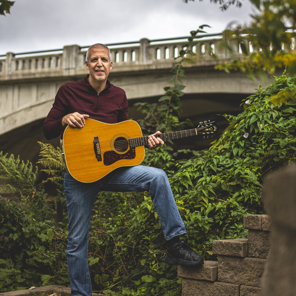 Mike Lucey at a Cement Bridge