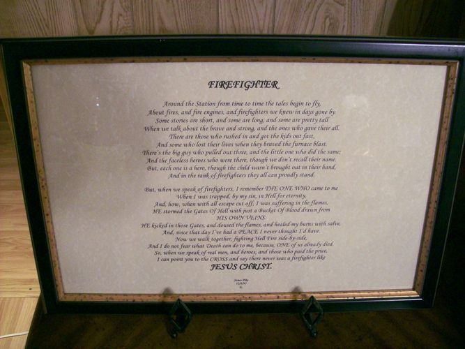Single Poem - Firefighter