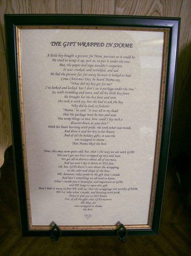 Single Poem - The Gift Wrapped In Shame
