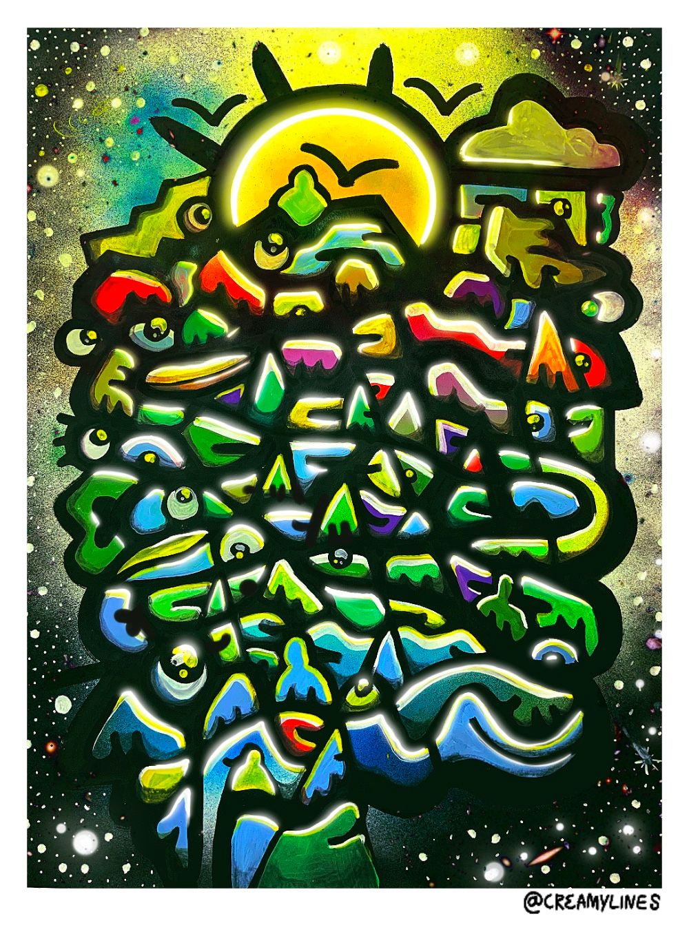 ‘Celestial Surroundings’ A2 giclee print