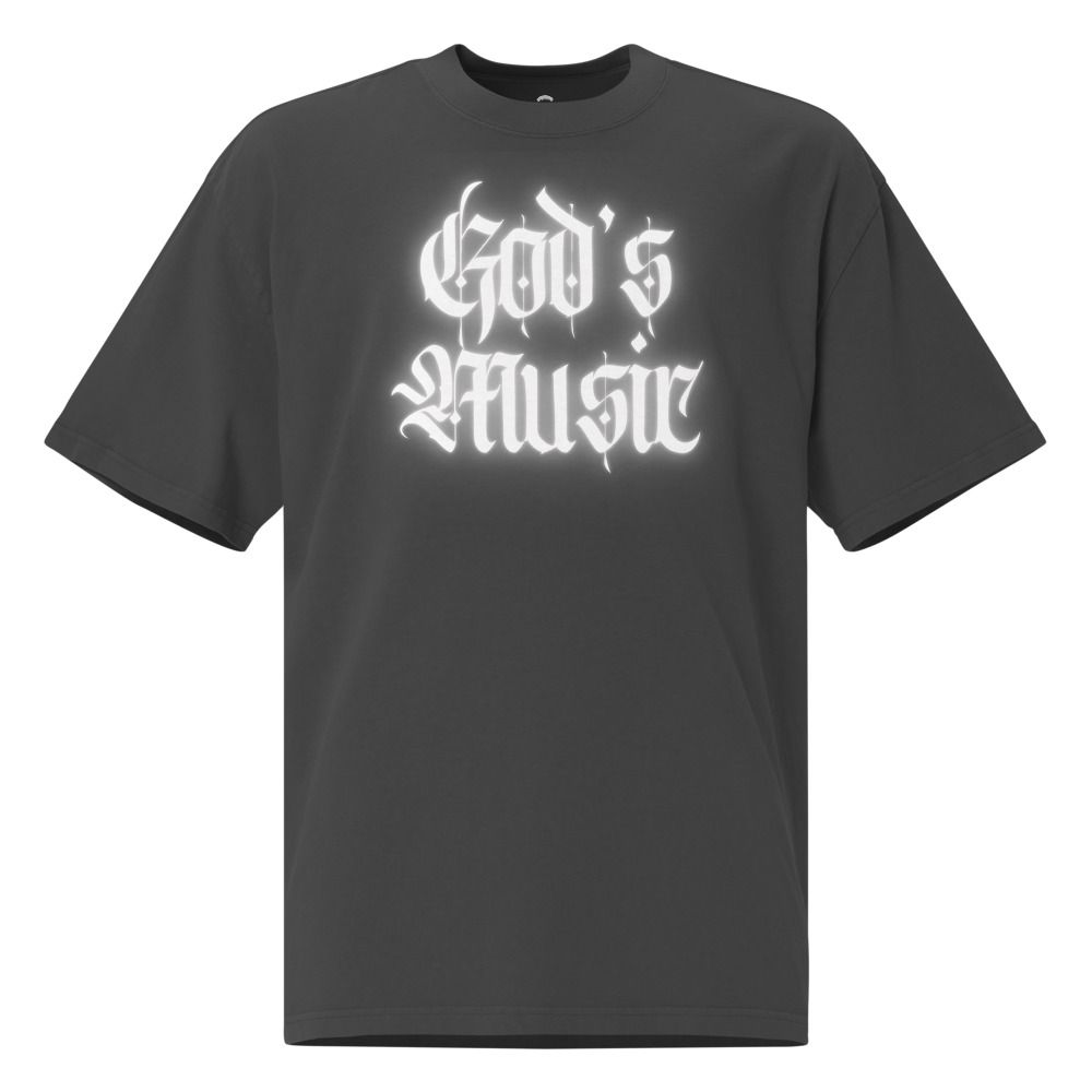 White Letter GM Oversized Faded T-Shirt | AS Colour 5082