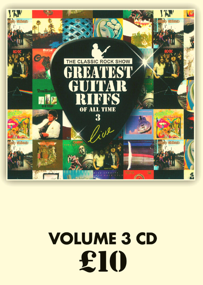 VOL 3: GREATEST GUITAR RIFFS OF ALL TIME