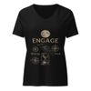 Women's Relaxed V-Neck T-Shirt | Bella Canvas 6405CVC