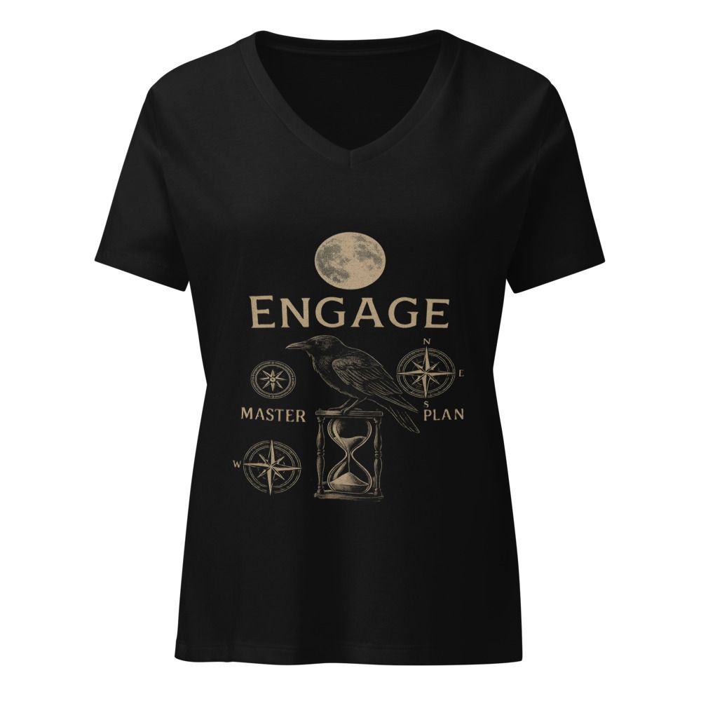 Women's Relaxed V-Neck T-Shirt | Bella Canvas 6405CVC