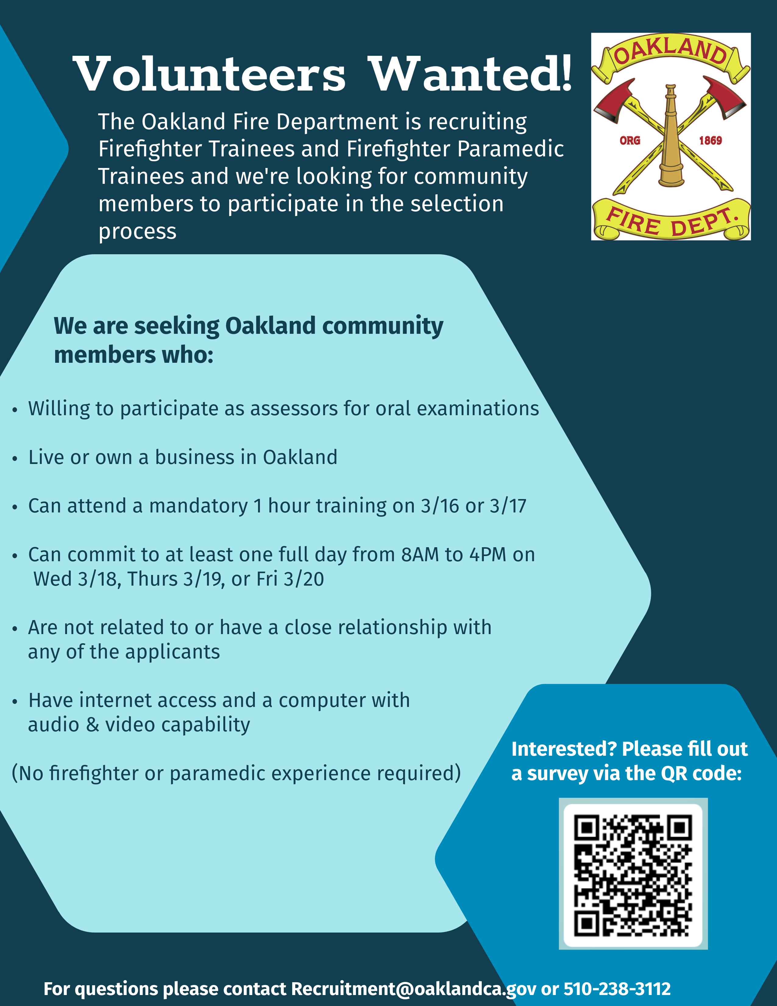 OFD Volunteer Request Flyer