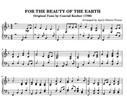 For the Beauty of the Earth-piano arrangement