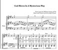 God Moves in a Mysterious Way-piano and vocal score