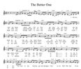 The Better One-Lead Sheet