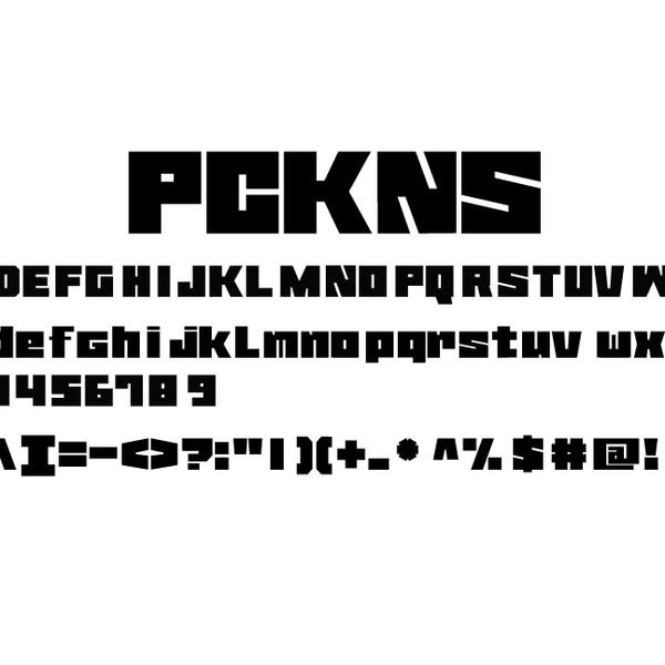 The PCKNS Font