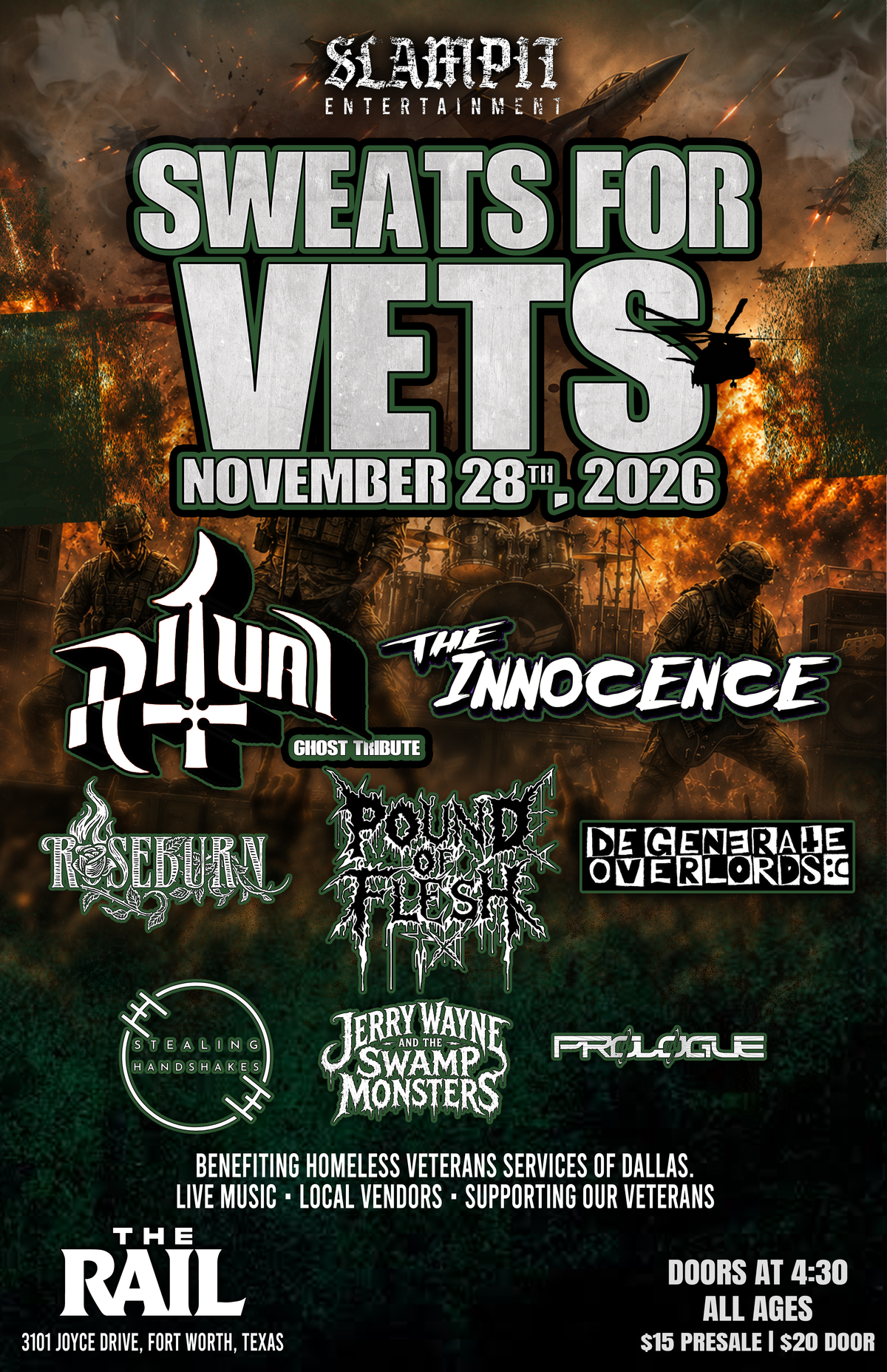 11/28/26 Sweats For Vets @ The Rail