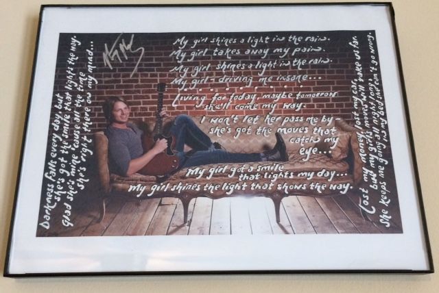 Framed Lyric Picture - High Definition