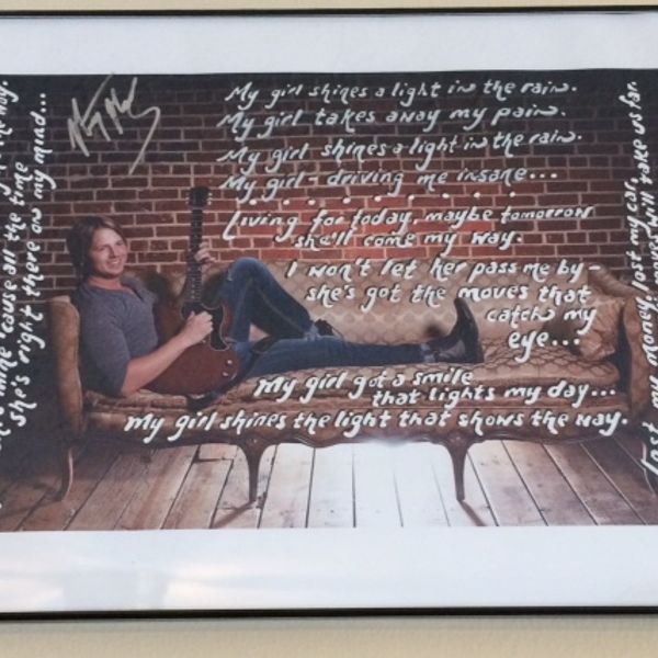 Framed Lyric Picture - High Definition
