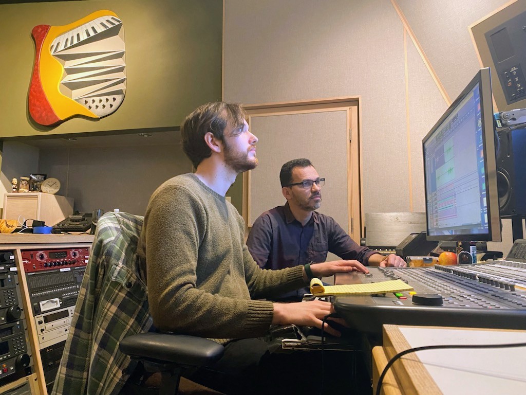 Ben Lange (left) and Cassio Vianna (right) at Lange Studios