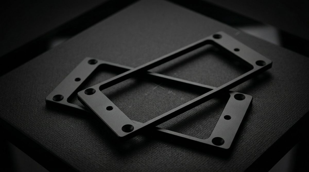 Hufschmid design Brass Humbucker Mounting Rings for 6-String Guitar
