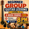 LIVE ONLINE GUITAR CLASS: BEGINNER (LEVEL 1) 4-Week Guitar Course with Joe Hastings - Online via Zoom - Mondays at 8:00PM - 8:30PM CST