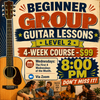 LIVE ONLINE GUITAR CLASS: BEGINNER (LEVEL 2) 4-Week Guitar Class with Joe Hastings - Online via Zoom - Wednesdays at 8:00PM – 8:30PM CST