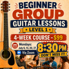 LIVE ONLINE GUITAR CLASS: BEGINNER (LEVEL 1) 4-Week Guitar Class with Joe Hastings - Online via Zoom - Mondays at 8:30 PM – 9:00 PM CST