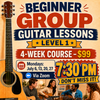 LIVE ONLINE GUITAR CLASS: BEGINNER (LEVEL 1) 4-Week Guitar Course with Joe Hastings - Online via Zoom - Mondays at 7:30 PM - 8:00 PM CST