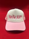 Pink checkered kk hat
