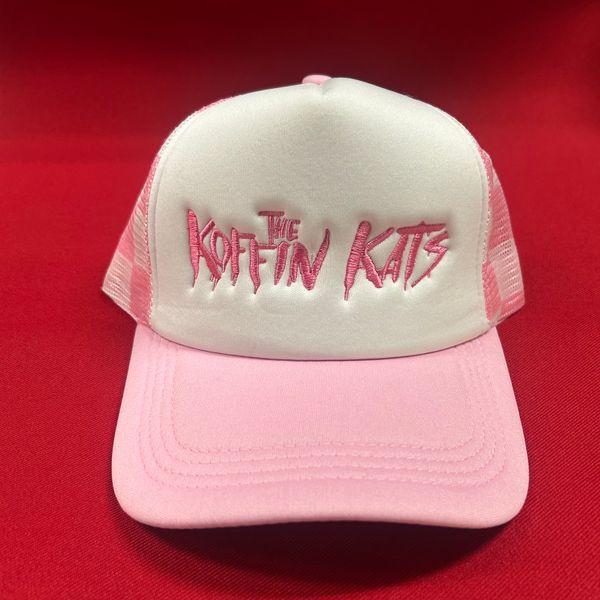 Pink checkered kk hat