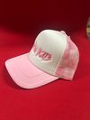 Pink checkered kk hat