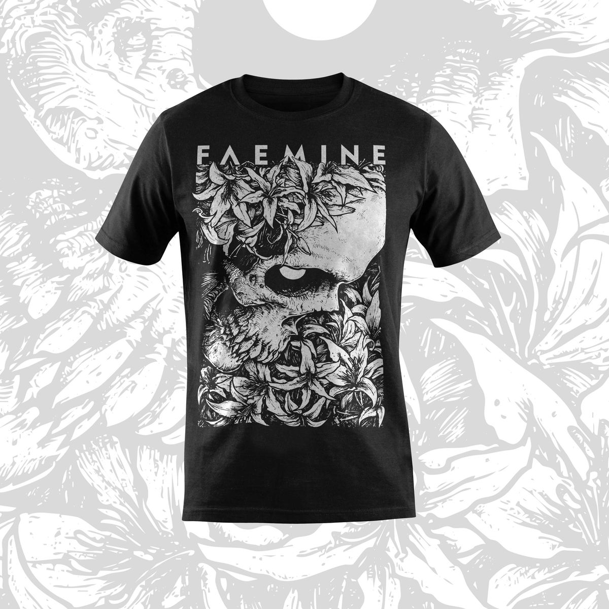 FLOWERS SKULL T-SHIRT