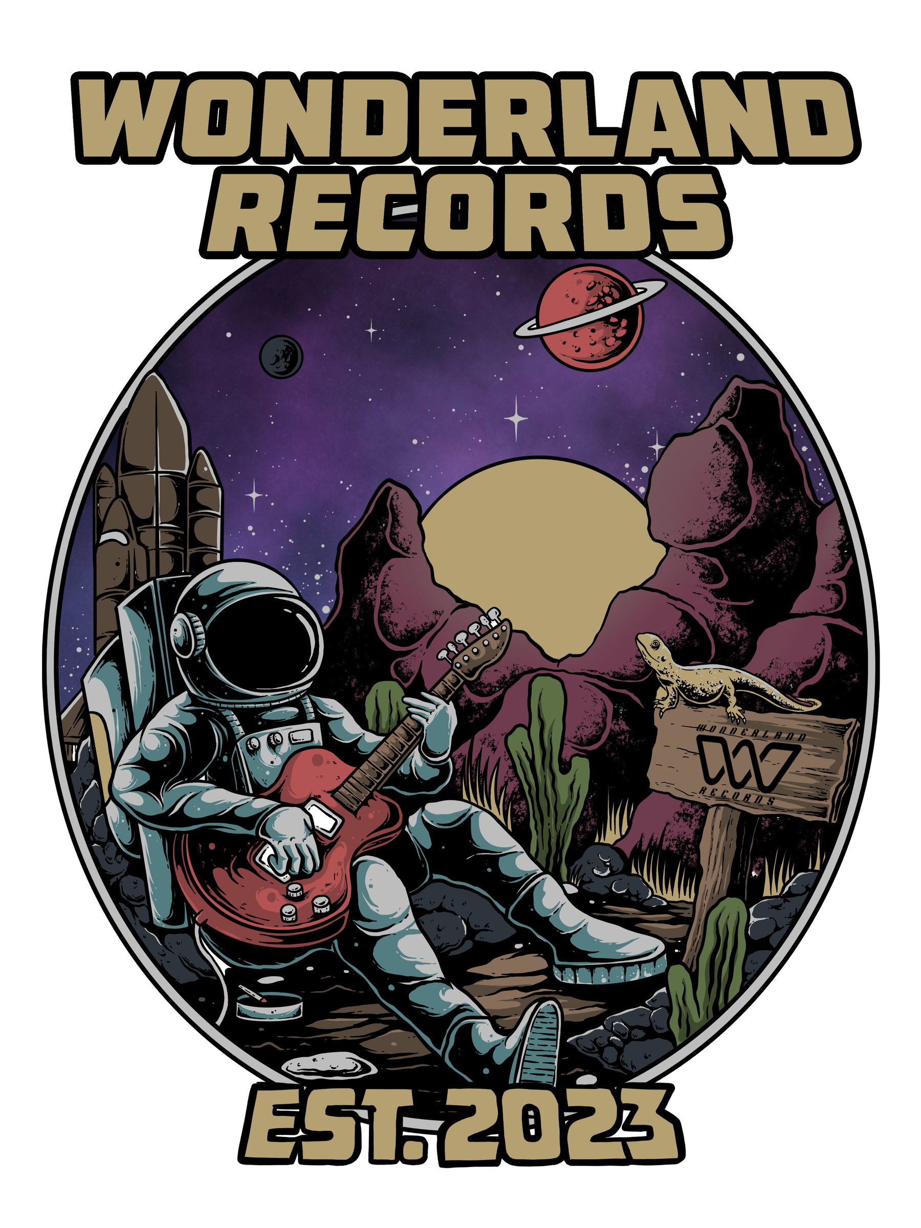 Recording studio interior for Wonderland Records