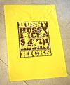 Hussy Hicks tea towel