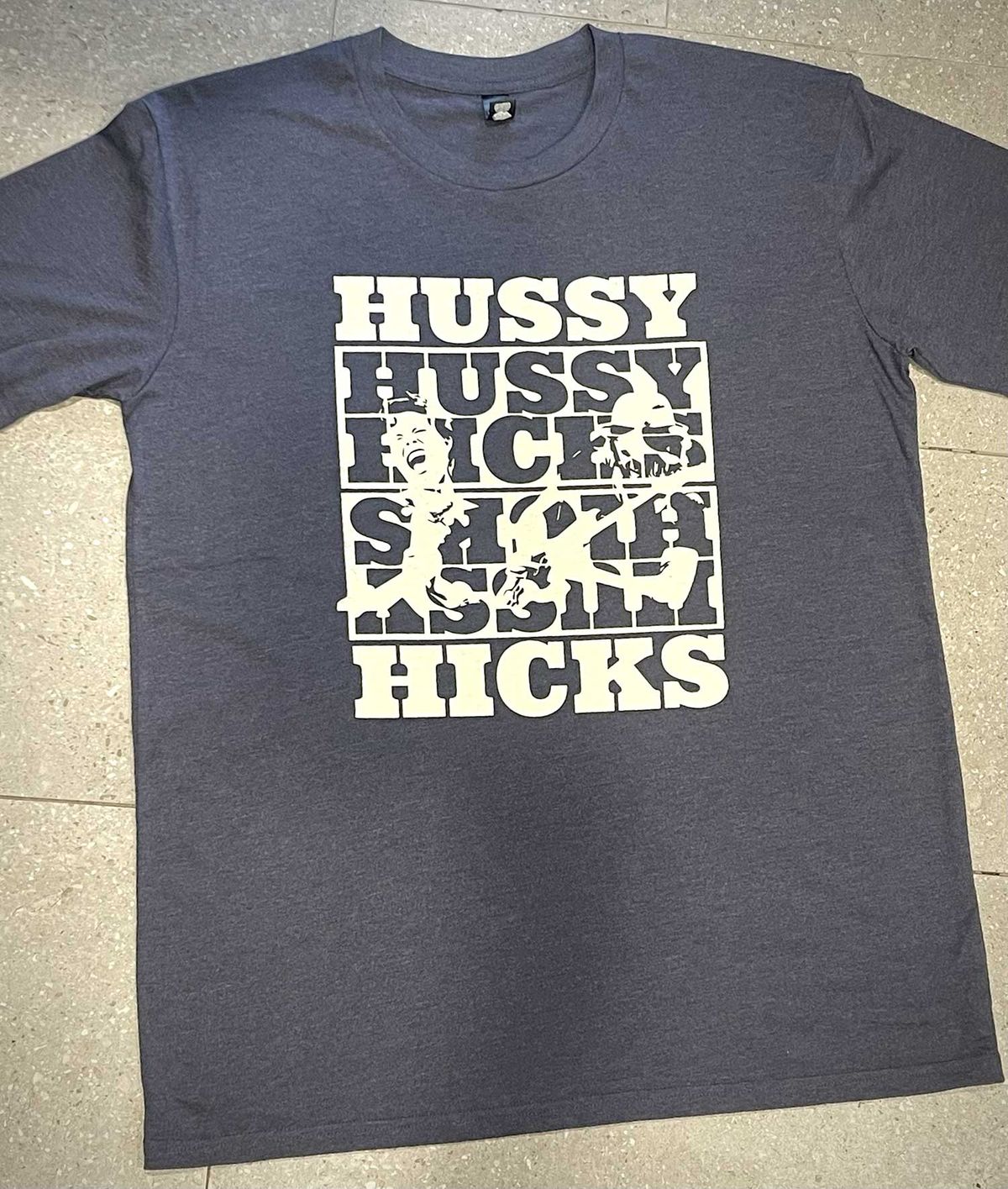 New HH design Tee in navy marle