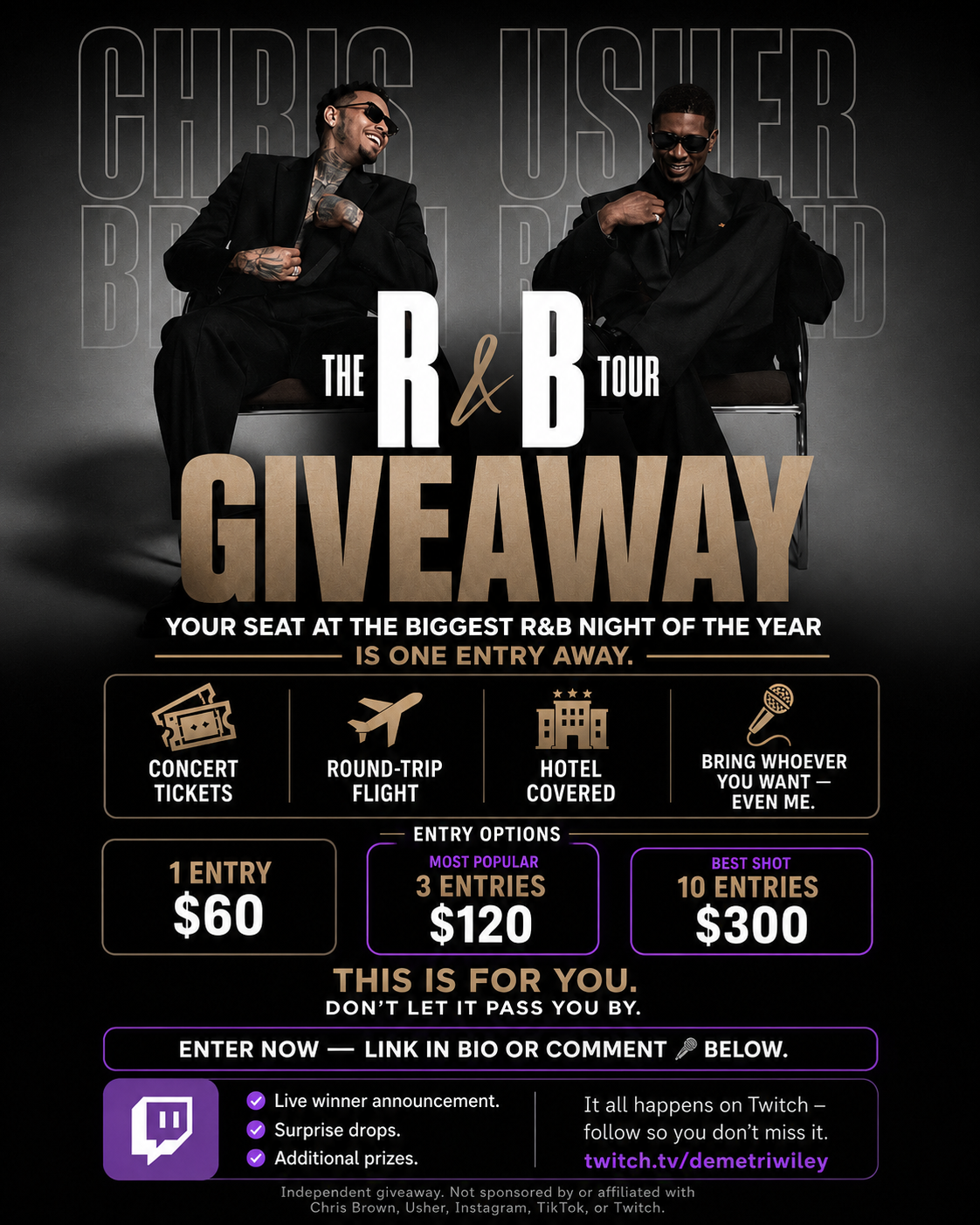 2026 The R&B Tour Raffle Giveaway