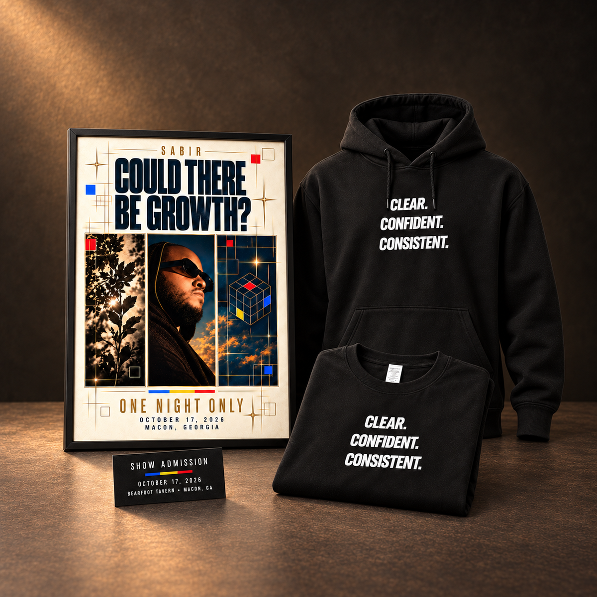 Ticket/Poster + Full Growth (Shirt and Hoodie) Bundle