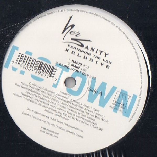 Her Sanity Featuring The Lox – Xclusive - Vinyl
