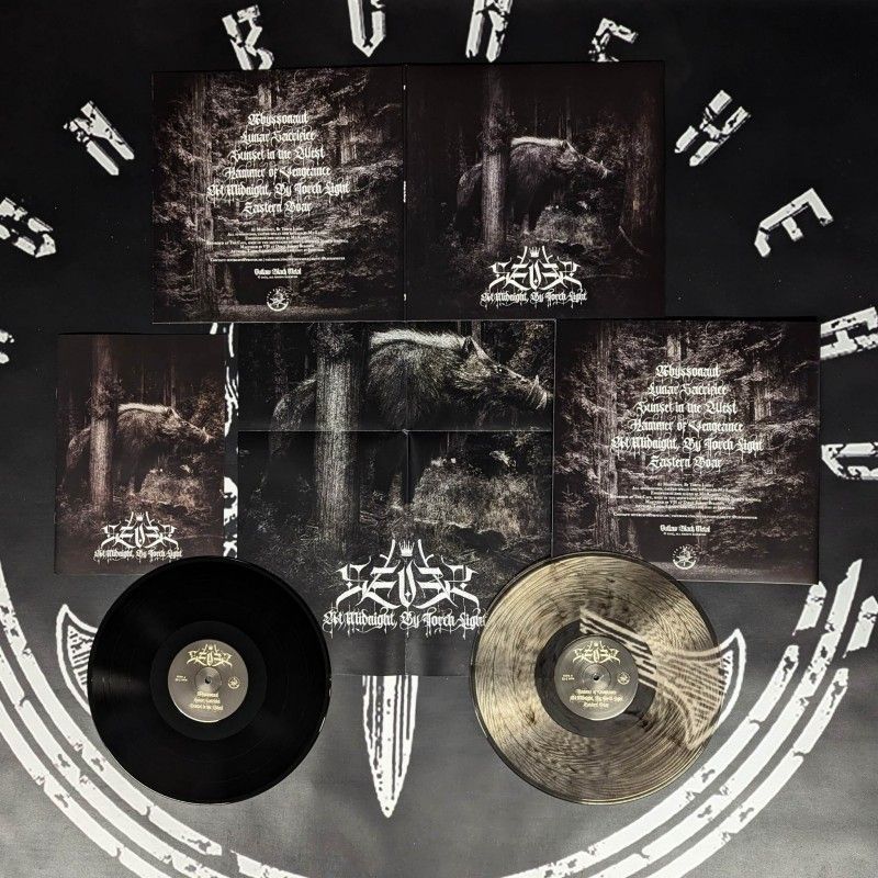 SEVER - At Midnight, By Torch Light - Gatefold LP - ltd clear/black smoke vinyl (w/patch + poster + booklet)