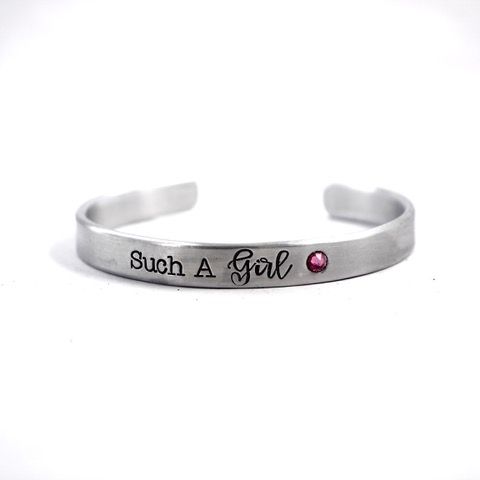 "Such A Girl" Pure Aluminum Bracelet $22.95