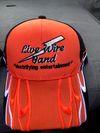 Live Wire orange hat with flames logo stitched AWESOME Look