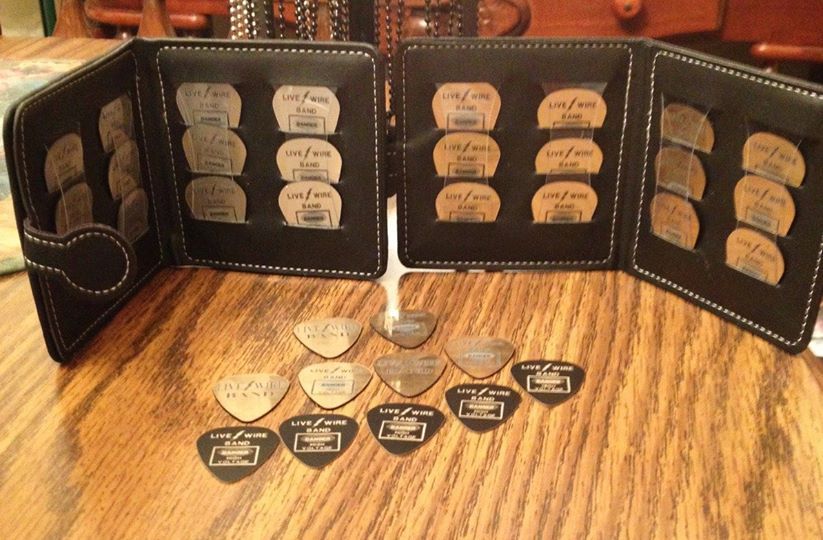 Live Wire Wallet Custom Band Guitar Pics