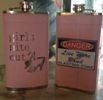 Live Wire ladies pink Flask Girls Nite Out