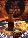Live Wire Band Logo Flamed Zipper Bottle Koozies