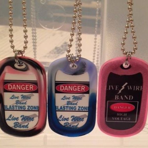 Live Wire Band Custom Made Band Dog Tag