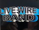 Live Wire Band Fan Tee front and back logo AWESOME COLORFUL