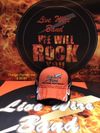Live Wire orange hat with flames logo stitched AWESOME Look