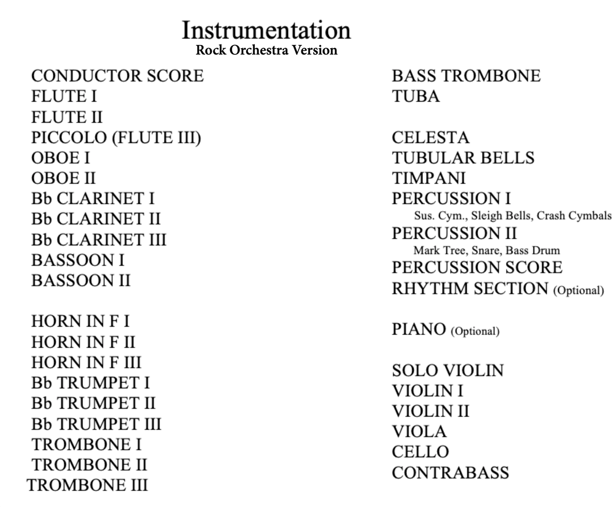 Single Digital Part: Carol of the Bells Medley (Violin Version)